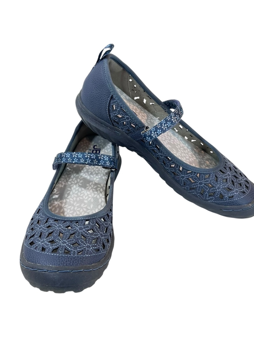 JBU Wildflower Mary Jane Shoes Womens New Denim